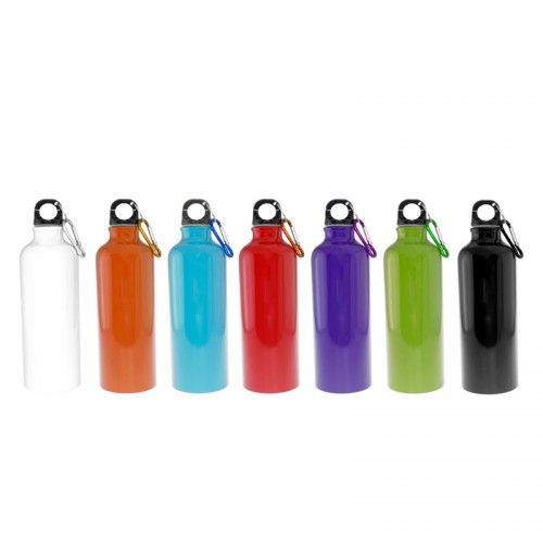 Aluminium Bottle with Carabiner (Solid Colours)